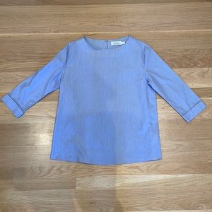 & Other Stories striped blue and white blouse, size 6